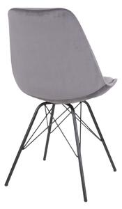 Židle Oslo Velvet šedá