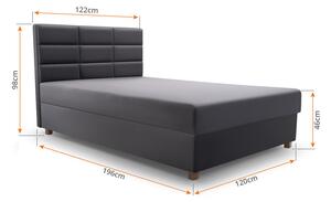 Jednolůžková postel 120 cm Picasso II (růžová) (s úl. prostorem a matrací). 1071508