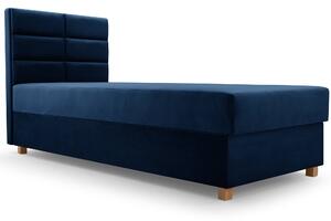 Jednolůžková postel 80 cm Picasso I (tmavě modrá) (s úl. prostorem a matrací). 1071504