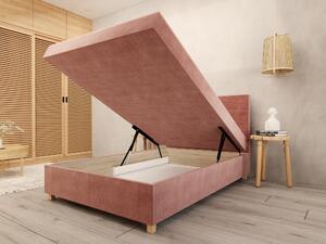Jednolůžková postel 120 cm Picasso II (růžová) (s úl. prostorem a matrací). 1071508