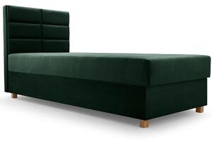 Jednolůžková postel 80 cm Picasso I (tmavě zelená) (s úl. prostorem a matrací). 1071505