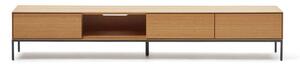 TV stolek v dekoru dubu v přírodní barvě 195x35 cm Vedrana – Kave Home