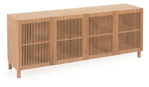 Nízká komoda v dekoru dubu v přírodní barvě 180x72 cm Beyla – Kave Home