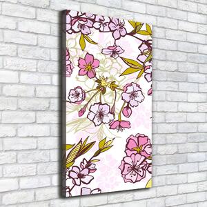 Vertikální Foto obraz canvas Květy višně ocv-63762757