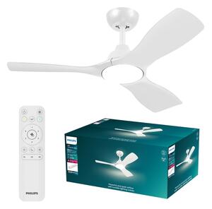 Philips-LED Stm. stropní ventilátor OLAS LED/24W/230V pr. 106 cm bílá + DO