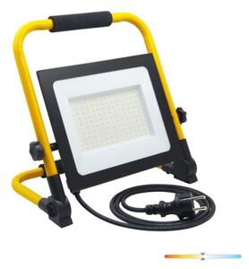 LED Přenosný reflektor TIGRA LED/100W/4000K IP54 černá/žlutá