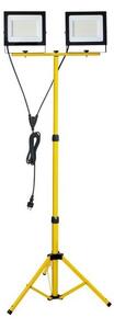 LED Reflektor se stojanem TIGRA 2xLED/100W/230V 4000K IP54 černá/žlutá