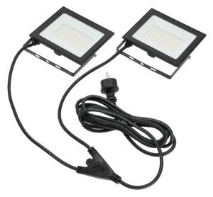 LED Reflektor se stojanem TIGRA 2xLED/50W/230V 4000K IP54 černá/žlutá