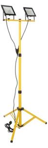 LED Reflektor se stojanem TIGRA 2xLED/50W/230V 4000K IP54 černá/žlutá