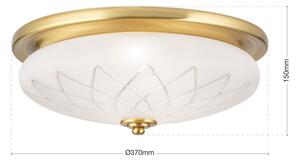 Orion DL 7-791/37 - Stropní svítidlo PORTO 2xE27/40W/230V pr. 37 cm zlatá