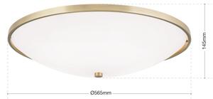 Orion DL 7-531/56 - Stropní svítidlo AIDA 5xE27/60W/230V pr. 56,5 cm mosaz