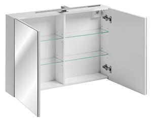 Zrcadlová skříňka LEONARDO White 84-90 | 90 cm