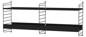 Policový systém Kitchen B Black / Black