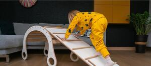 Žebřík/skluzavka k Montessori balanční houpačce Good Wood Barva: Přírodní