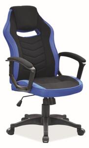 SIGNAL Kancelářská židle - CAMARO, čalouněná, různé barvy na výběr Čalounění: černá/modrá