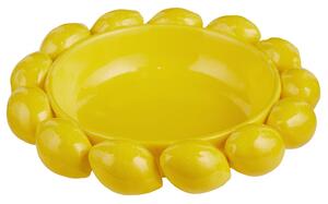 LEMON Talíř 25 cm - žlutá