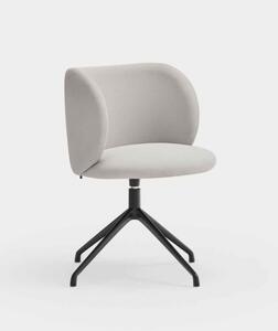 MOGI FABRIC BLACK otočné sedadlo světlešedá