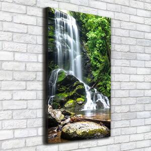 Vertikální Foto obraz na plátně Vodopád v džungli ocv-65742204