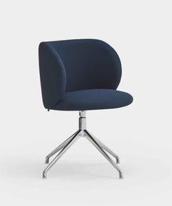 MOGI FABRIC SILVER otočné sedadlo modrá