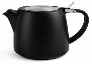 Minimal – keramická konvice na sypaný čaj, 500 ml (černá)
