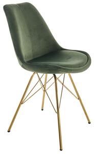 Jídelní židle SCANDINAVIA RETRO II tmavě zelená / zlatá Nábytek | Jídelní prostory | Jídelní židle | Všechny jídelní židle