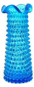 Sklárna Častolovice - Váza 29cm - Hobnail - Ananas - akvamarín