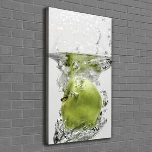 Vertikální Foto obraz na plátně Jablka pod vodou ocv-67341164