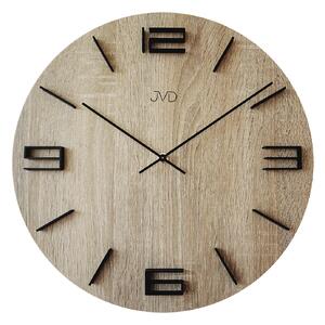 Designové moderní dřevěné hodiny s 3D číslicemi JVD HC27.3  (POŠTOVNÉ ZDARMA!!)