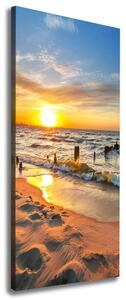 Vertikální Foto obraz na plátně Západ slunce moře ocv-67409658