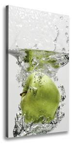 Vertikální Foto obraz na plátně Jablka pod vodou ocv-67341164