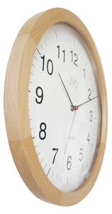 JVD Dřevěné nástěnné kulaté tiché netikající hodiny JVD NS22009/68 (hodiny s tichým chodem)