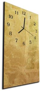 Nástěnné hodiny 30x60cm abstraktní zlaté květy - plexi