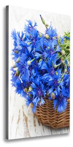 Vertikální Foto obraz na plátně Květiny v koši ocv-67613690