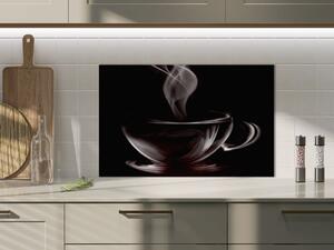 Sklo do kuchyně abstraktní hrnek kávy - 50 x 70 cm