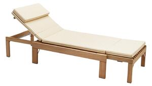 FRITZ HANSEN Podsedák pro zahradní lehátko Riviera, Golden Yellow Stripe