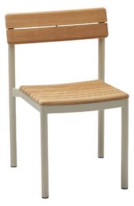 FRITZ HANSEN Zahradní židle Pelagus, Teak, Light Ivory