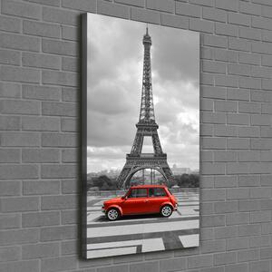 Vertikální Foto obraz na plátně Eiffelová věž auto ocv-68974310