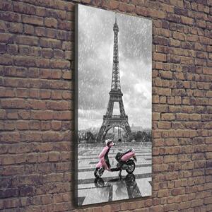 Vertikální Foto obraz na plátně Eiffelová věž skutr ocv-68974331