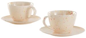 -25 % Dny MOMENTI– Jotex Set dvou porcelánových šálků s podšálky SPRINKLE