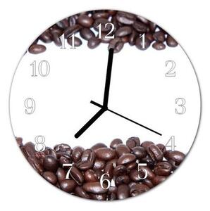 Nástěnné hodiny káva pr.30cm II - plexi