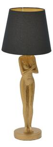 Vysoká zlacená figurální lampa v glamour stylu Markýza andělů 78cm