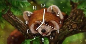 Nástěnné hodiny panda 30x60cm - plexi