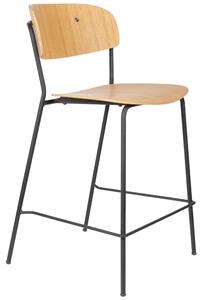 White Label Dřevěná barová židle WLL Jolien 65 cm