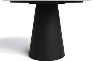 Šedý kulatý mramorový jídelní stůl Marco Barotti Tivoli 119 cm