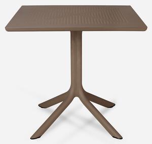 Nardi Plastový stůl na zahradu CLIP Rozměr: 70x70 cm, Odstín: Tabacco
