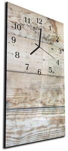 Nástěnné hodiny 30x60cm bělené dřevo - plexi