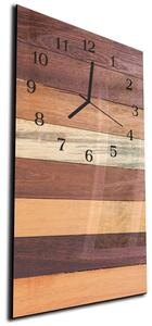 Nástěnné hodiny 30x60cm různé barvy dřeva - plexi