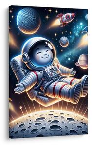 Obraz šťastný kosmonaut ve vesmíru
