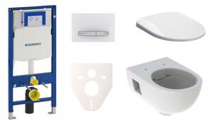 Cenově zvýhodněný závěsný WC set Geberit do lehkých stěn / předstěnová montáž + WC Geberit Selnova SIKOGES3S8