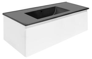 Koupelnová skříňka s umyvadlem SAT B-WAY 99x30x45 cm bílá lesk BWAY100WU4B